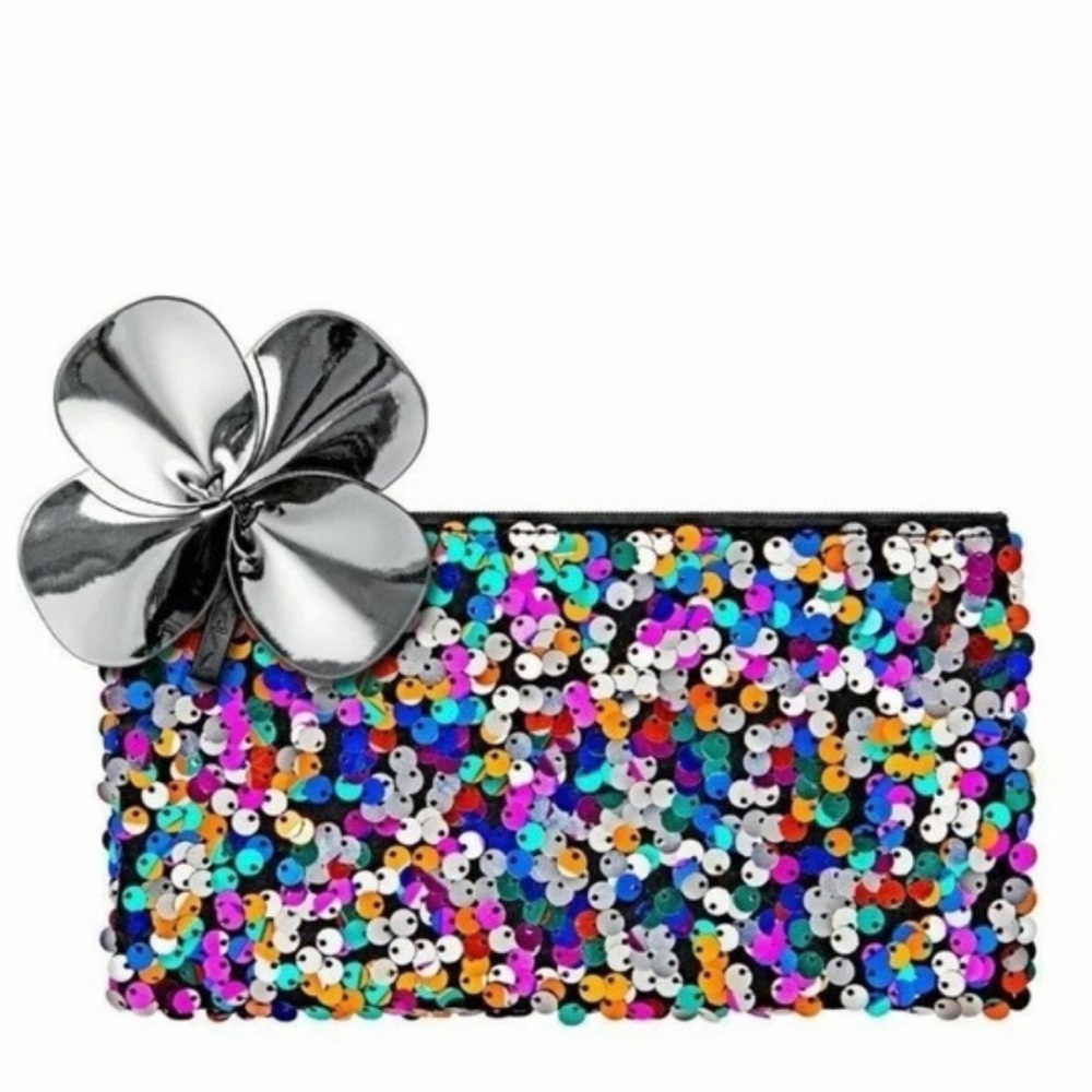 MAC Cosmetics Multicolored Sequins Makeup Bag